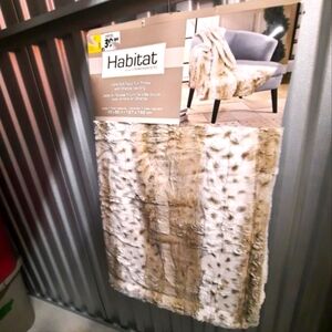 🎁NIP ELEGANTLY GORGEOUS FAUX FUR MINK BLANKET THROW SEXY LEOPARD 🐆 GIFT🎄🎁